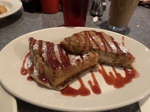 Stuffed French toast  at Veggie Galaxy in Cambridge