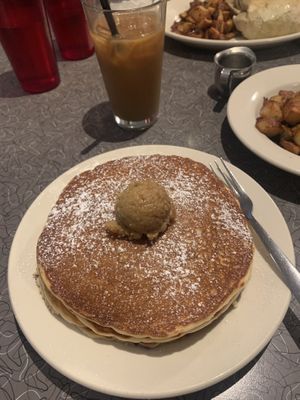 Chocolate chip pancake vegan   at Veggie Galaxy in Cambridge
