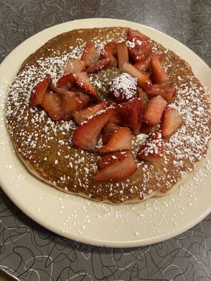 Chocolate chips pancakes   at Veggie Galaxy in Cambridge
