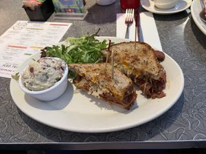 Vegan Rueben  at Veggie Galaxy in Cambridge