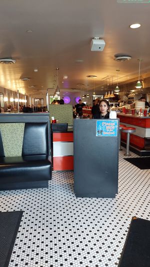 Diner at Veggie Galaxy in Cambridge