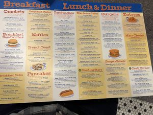 Menu  at Veggie Galaxy in Cambridge