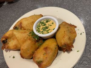 Fried pickles  at Veggie Galaxy in Cambridge