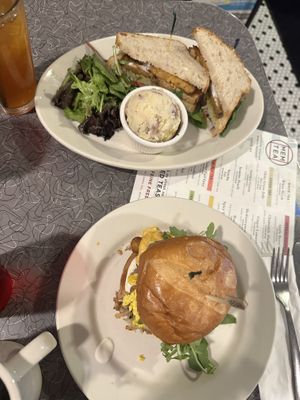 The club sandwich & great galaxy sandwich   at Veggie Galaxy in Cambridge