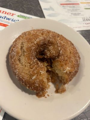 Apple cider donut  at Veggie Galaxy in Cambridge