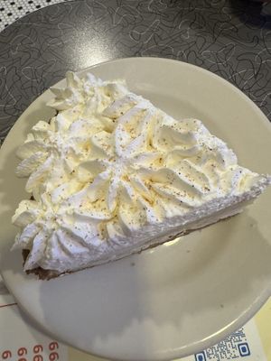 Banana cream pie  at Veggie Galaxy in Cambridge