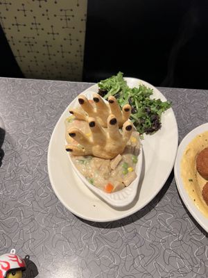 Halloween chicken pot pie  at Veggie Galaxy in Cambridge