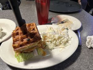 Chkn Mac   at Veggie Galaxy in Cambridge