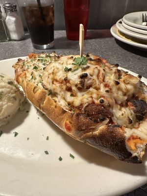 Vegan meatball sub  at Veggie Galaxy in Cambridge