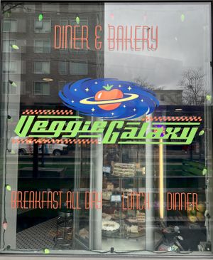 Storefront   at Veggie Galaxy in Cambridge