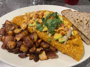 Southwestern omelette  at Veggie Galaxy in Cambridge