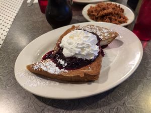 stuffed french toast at Veggie Galaxy in Cambridge
