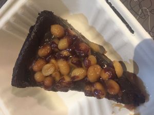 Snickers cheesecake  at Veggie Galaxy in Cambridge