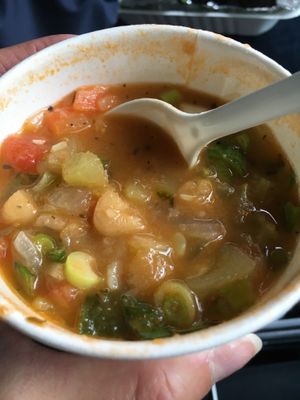 Three bean soup at Veggie Galaxy in Cambridge