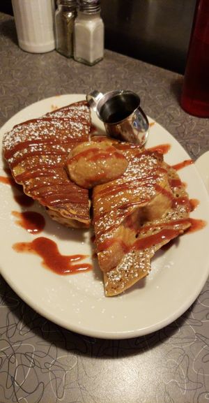 Stuffed French toast at Veggie Galaxy in Cambridge