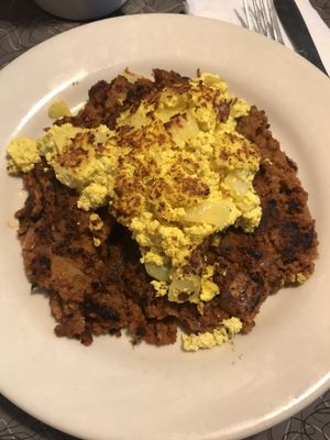 Seitan ‘corned beef’ hash at Veggie Galaxy in Cambridge