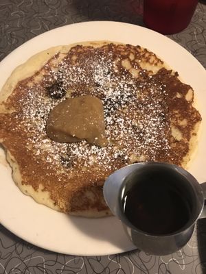 Choc chip pancake (vegan) at Veggie Galaxy in Cambridge