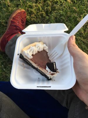 Oreo cheesecake at Veggie Galaxy in Cambridge