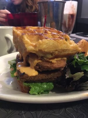 Mac N Stack at Veggie Galaxy in Cambridge