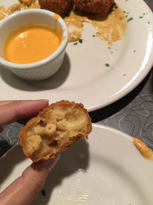 Mac & cheese bites  at Veggie Galaxy in Cambridge