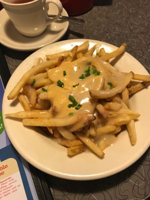 Vegan Poutine at Veggie Galaxy in Cambridge