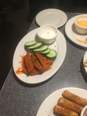 Buff chick sticks at Veggie Galaxy in Cambridge