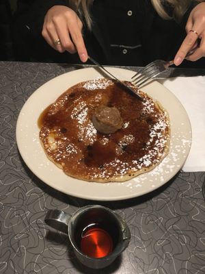 Chocolate chip pancake at Veggie Galaxy in Cambridge