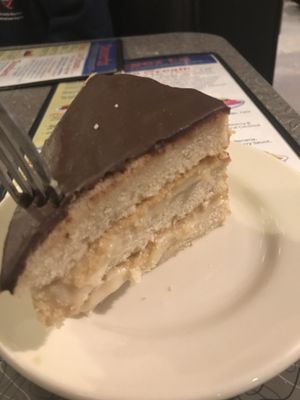 Boston cream pie at Veggie Galaxy in Cambridge