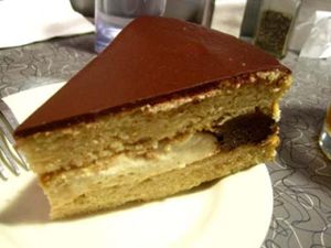 Boston Cream Pie : delicious at Veggie Galaxy in Cambridge