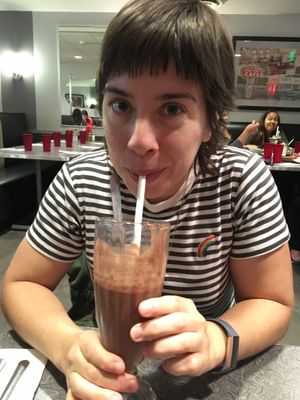 Chocolate milkshake  at Veggie Galaxy in Cambridge