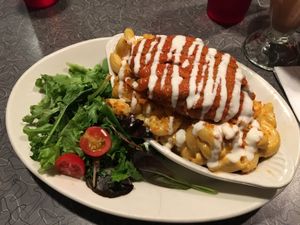 Buffalo Mac and cheese  at Veggie Galaxy in Cambridge