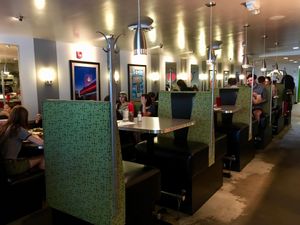 Great decor  at Veggie Galaxy in Cambridge