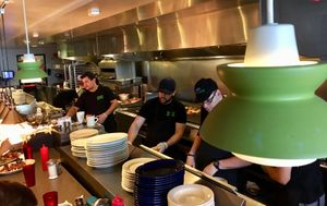 Awesome cooks at Veggie Galaxy in Cambridge