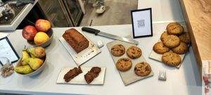 Cookies and brownies at Brouillon in Paris