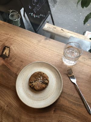 Tahini cookie  at Brouillon in Paris