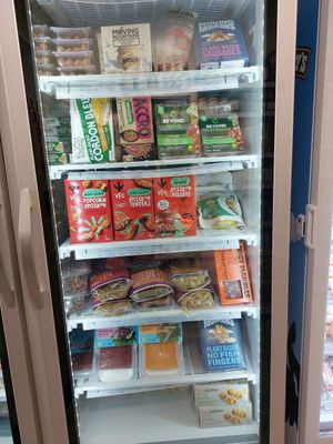 Frozen goods at Envie Végane in Strasbourg