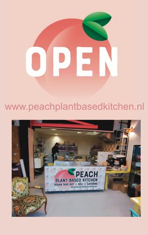 We are open! check our website www.peachplantbasedkitchen.nl at Peach in Amsterdam