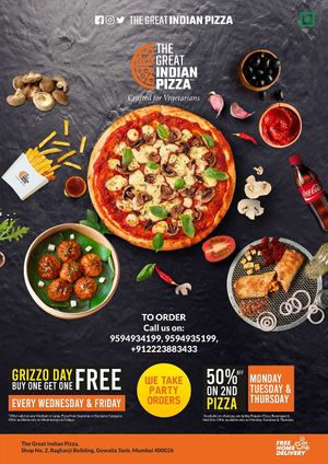   at The Great Indian Pizza in Mumbai