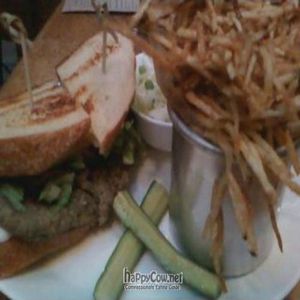 V is for Vegan burger at Mohawk Bend in Los Angeles