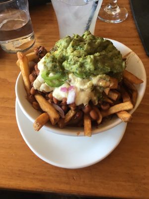Vegan chili cheese fries  at Mohawk Bend in Los Angeles