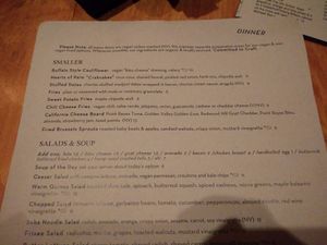 menu 2 at Mohawk Bend in Los Angeles