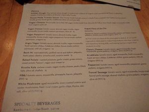 menu 4 at Mohawk Bend in Los Angeles