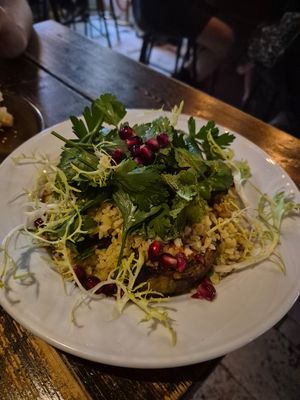 Aubergine clouds at Night Kitchen in Berlin