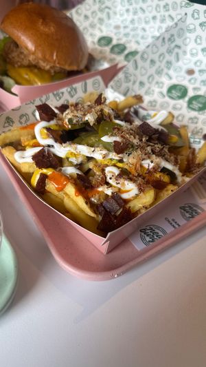 Loaded fries at Neat Burger - Bishopsgate in London