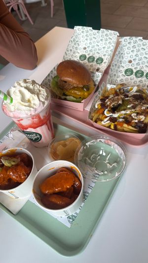 Love the packaging and trays - so cute! at Neat Burger - Bishopsgate in London