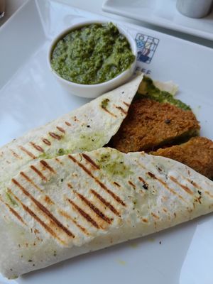 Vegan Falafel tortilla at Coffee Studio in Hurghada