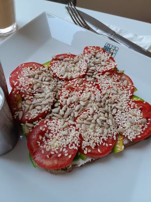 Avo on toast at Coffee Studio in Hurghada