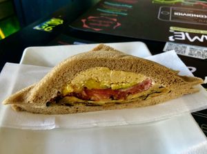 Chickpea sandwich   at TRAME' in Milan