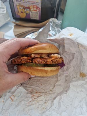Hot chicken burger at Smash Me Baby - Takeout & Delivery  in Las Vegas