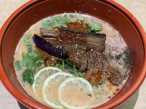 Vegan tantanmen   at Jikasei MENSHO in San Francisco
